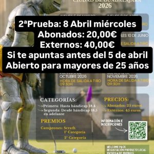 I LIGA SENIOR DE GOLF CIUDAD DE GUADALAJARA 08.04.2026