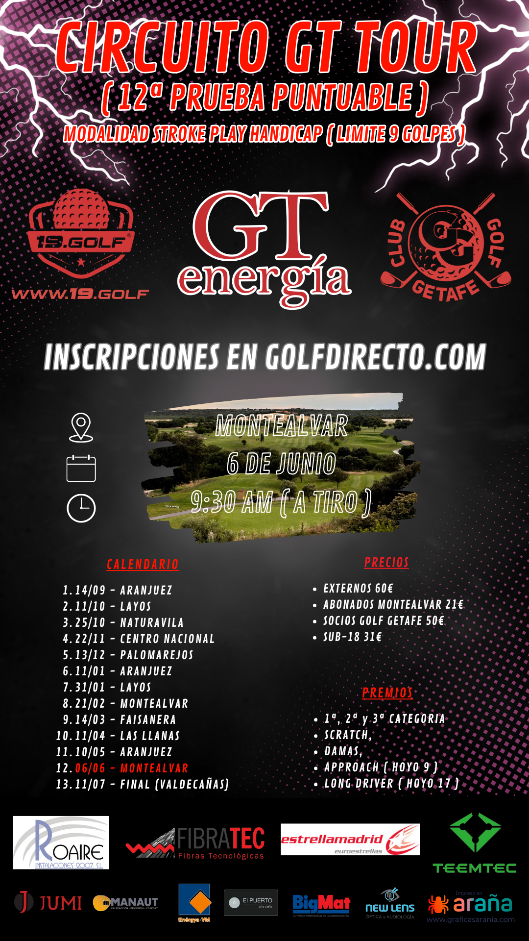 CIRCUITO GOLF GETAFE TOUR 06.06.2026