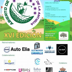 TORNEO XVI VIRGEN DE LA ANTIGUA 12.09.2026