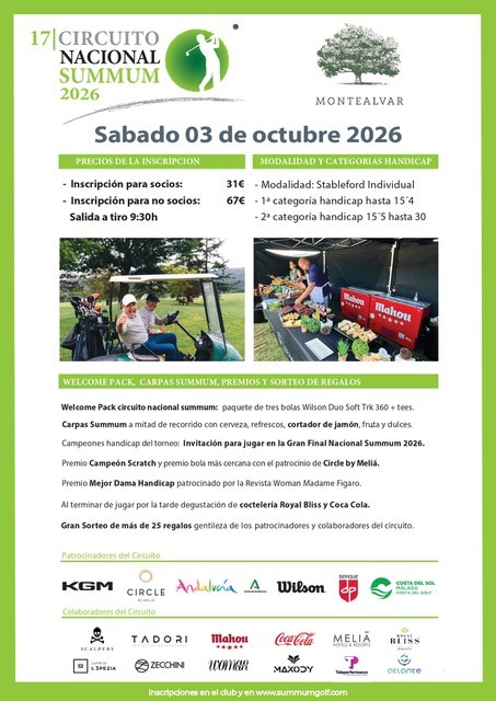 CIRCUITO NACIONAL SUMMUM SÁBADO 03.10.2026