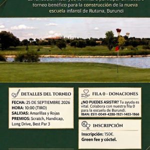 GF+CÓCTEL II TORNEO BENEFICO DE GOLF NEARYOU 25/09/2026